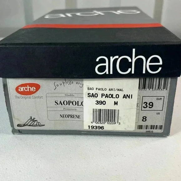 Rare Arche Nubuck Slides Neon Colorful Beach Sandals Size 8 NEW Vintage Bright - Picture 9 of 9